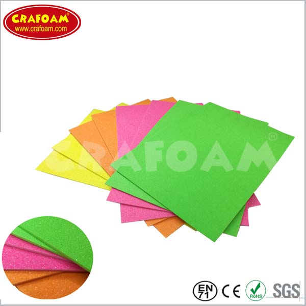 Fluorescence Glitter EVA Foam Sheets